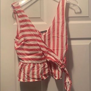Abercrombie faux wrap top